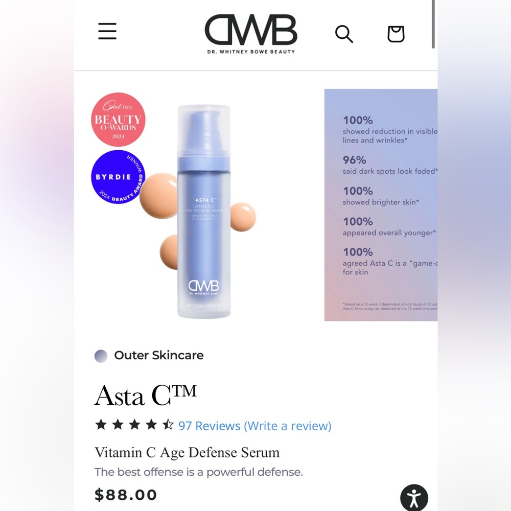 Dr. Whitney Bowe Asta C Age Defense Serum